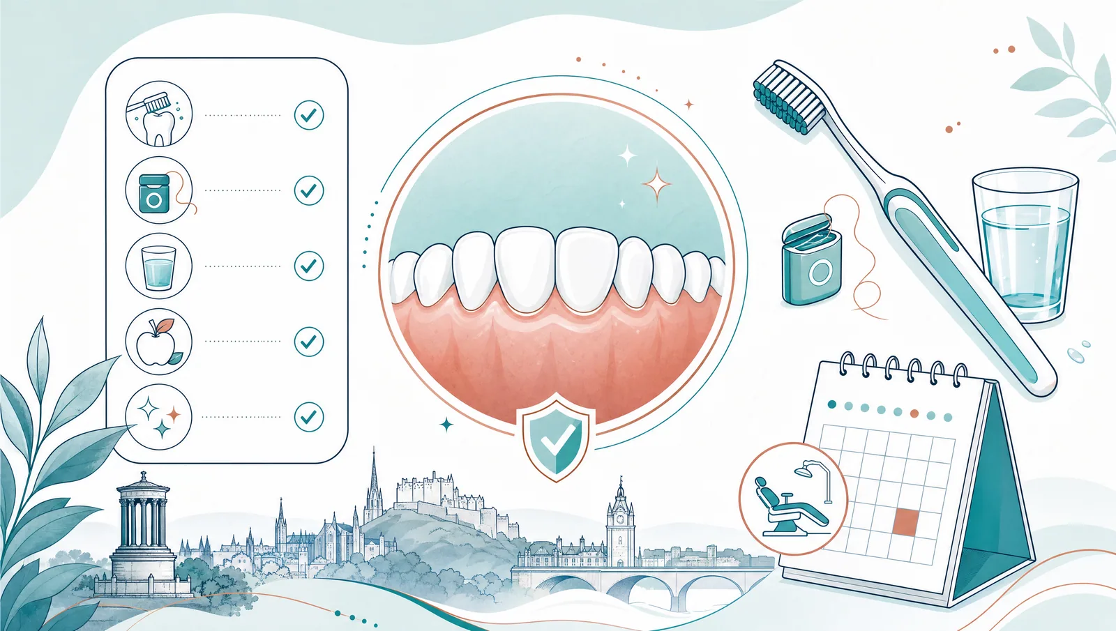 gum concerns support visual for an Edinburgh dental practice page.