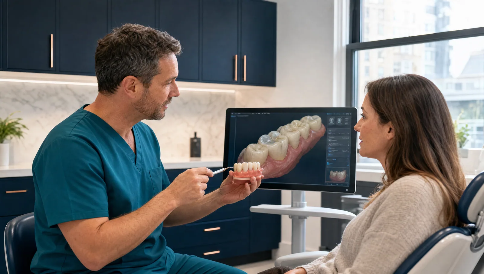 broken tooth enquiries support visual for an Edinburgh dental practice page.